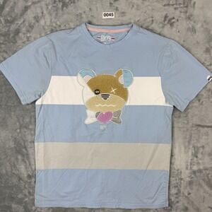 Bkys T-shirt Barrow Teddy Bear-print In Light Blue Graphic Print Size M